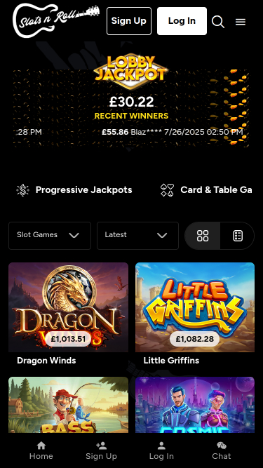 Slots N Roll Casino Mobile Jackpot