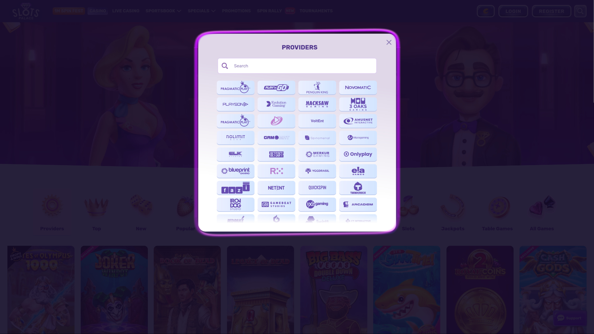 SlotsPalace Casino Desktop Game Developers