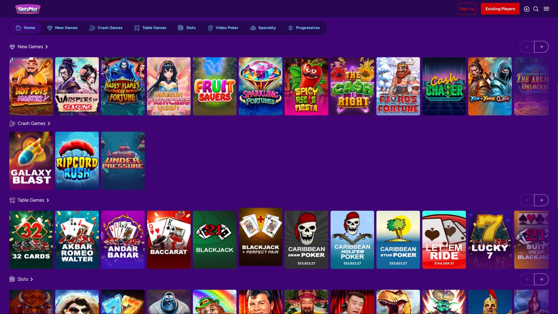 Slots Plus Casino Desktop Games