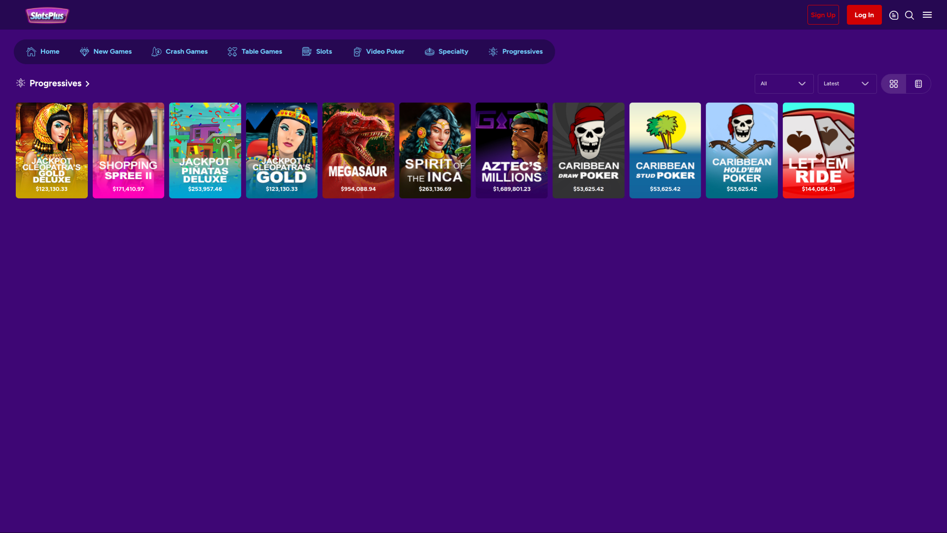 Slots Plus Casino Desktop Jackpot