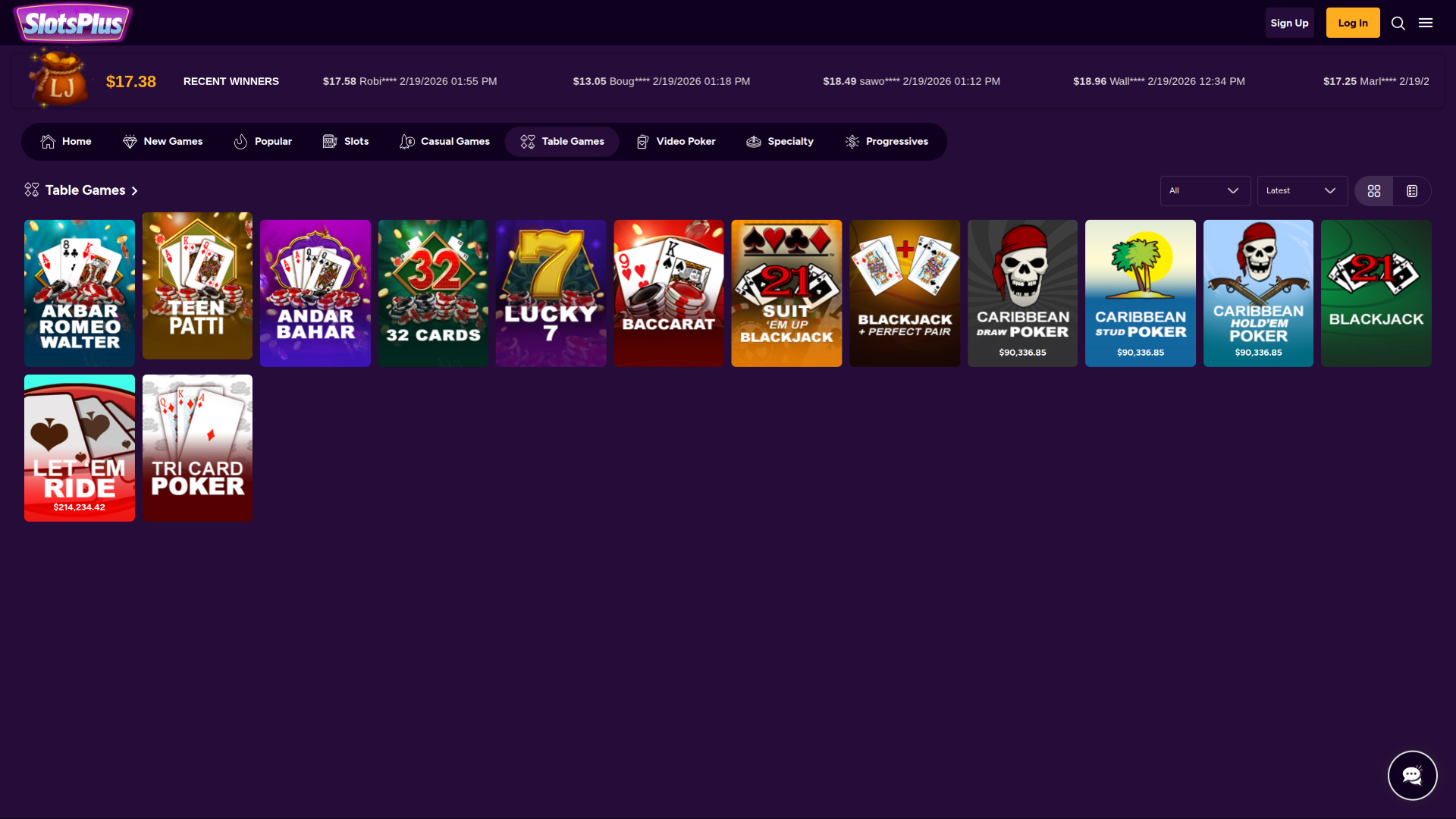 Slots Plus Casino Desktop Table Games