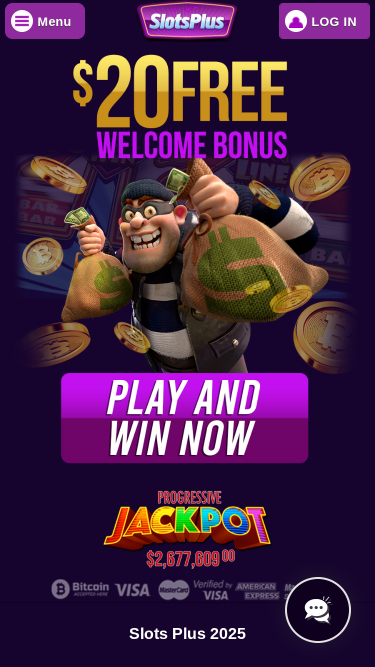 Slots Plus Casino Mobile Homepage