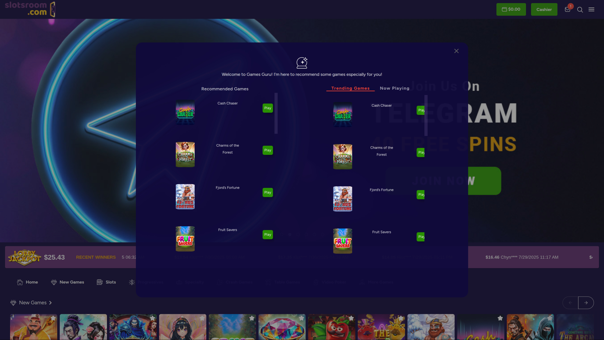 SlotsRoom Casino Desktop Games Guru