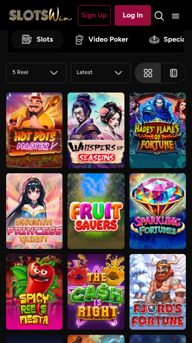 SlotsWin Casino Mobile Games