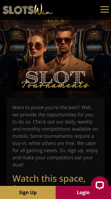 SlotsWin Casino Mobile Tournaments