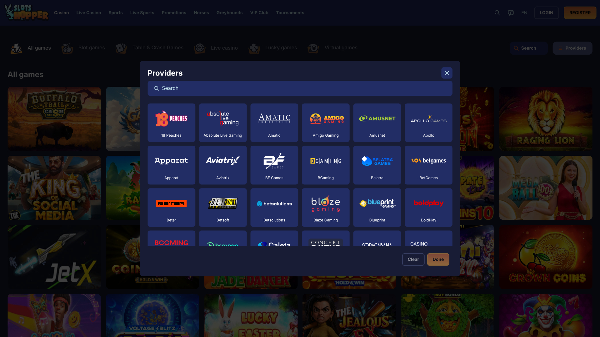 SlotsHopper Casino Game Developers