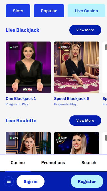 Slotti Casino Mobile Live Dealer