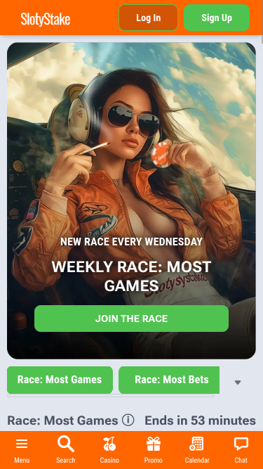 SlotyStake Casino Mobile Tournaments