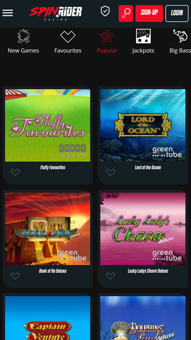 Spin Rider Casino Mobile Games