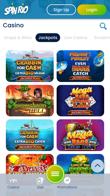 Spin Rio Casino Mobile Jackpot