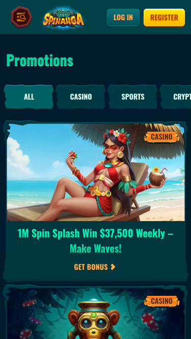 Spinanga Casino Mobile Promotions