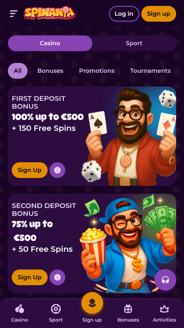 Spinania Casino Promotions