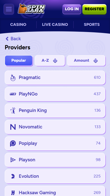 Spinbara Casino Mobile Game Developers