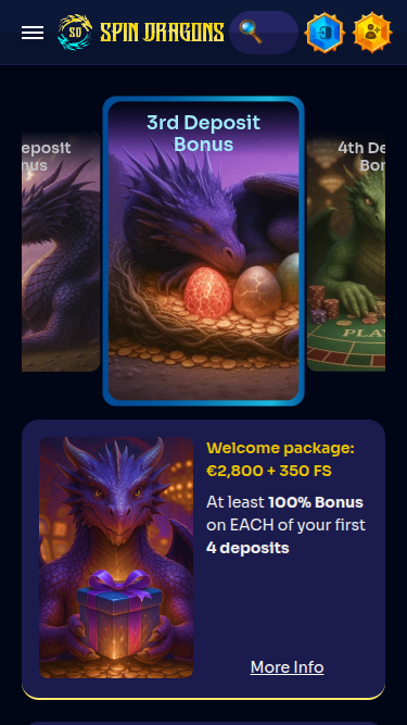 SpinDragons Casino Promotions Mobile