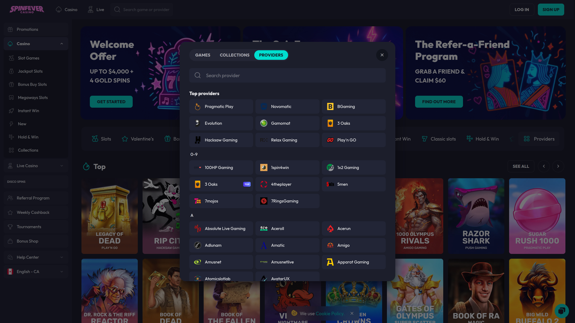  Spinfever Casino Desktop Game Developers