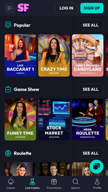  Spinfever Casino Mobile Live Dealer