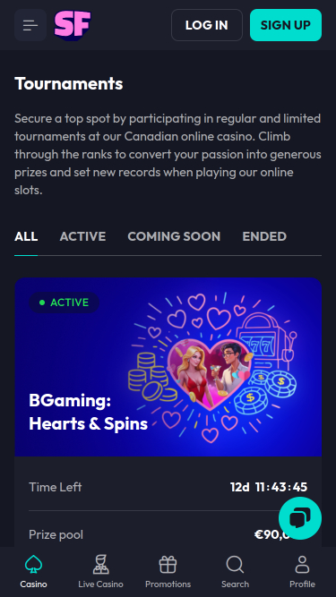  Spinfever Casino Mobile Tournaments