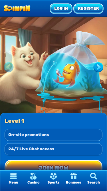 Spinfin Casino Mobile VIP