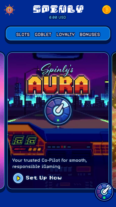 Spinly Casino Mobile Homepage