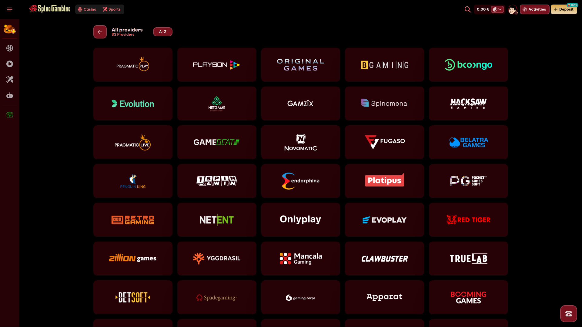 Spinogambino Desktop Game Developers