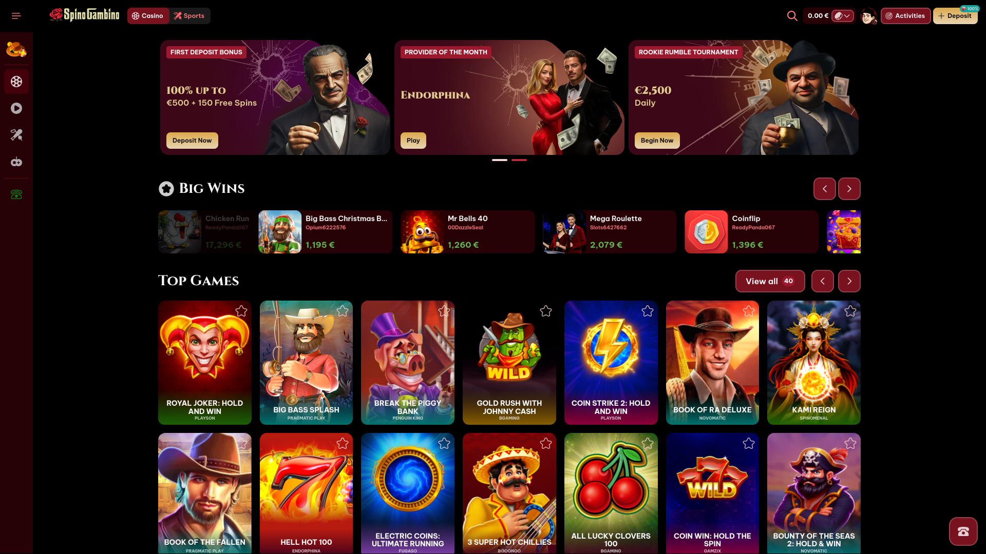 Spinogambino Desktop Games