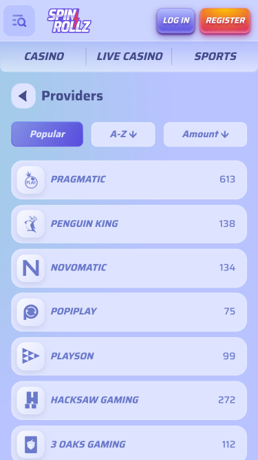 Spinrollz Casino Mobile Game Developers