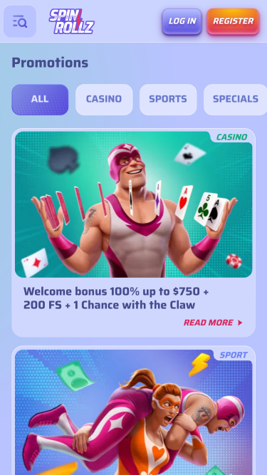 Spinrollz Casino Mobile Promotions