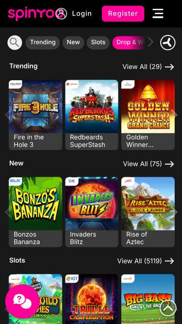 Spinyoo Casino Mobile Games