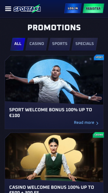 Sportaza Casino Mobile Promotions