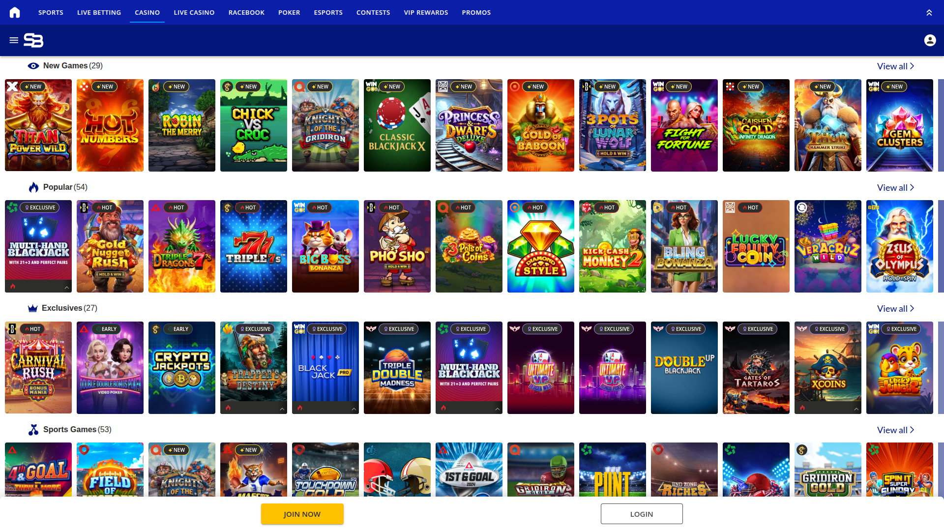 Sports Betting Casino Desktop Games