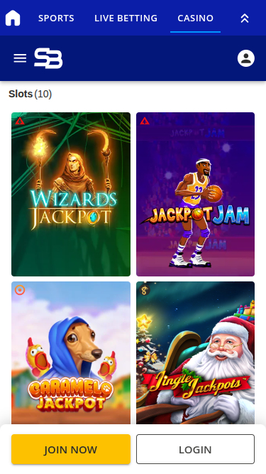 Sports Betting Casino Mobile Jackpot
