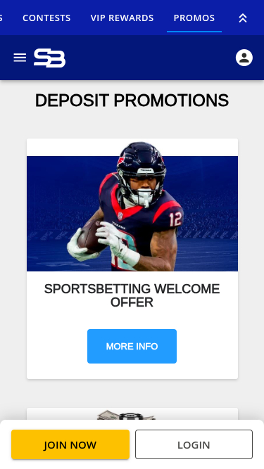 Sports Betting Casino Mobile Promotions