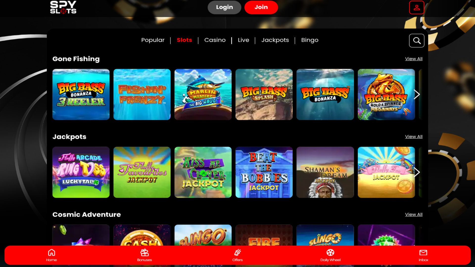 Spy Slots Desktop Games