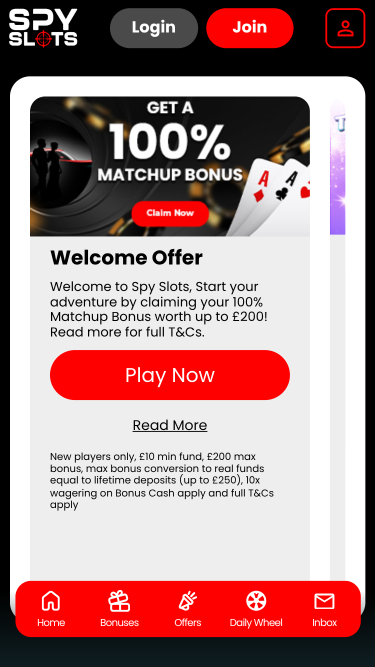 Spy Slots Mobile Promotions