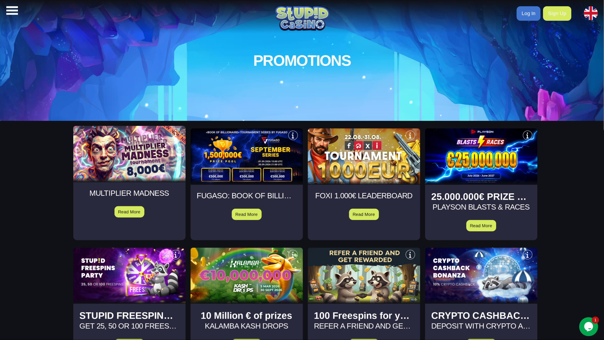 Stupid Casino Desktop Promotions