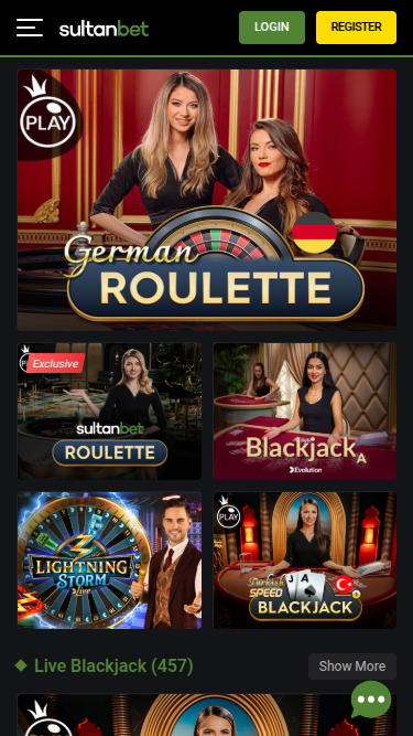 Sultanbet Casino Mobile Live Dealer