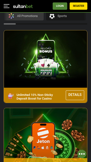 Sultanbet Casino Mobile Promotions