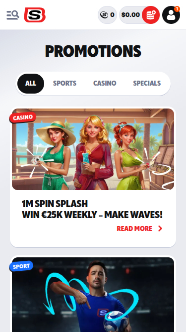 Supabet Casino Mobile Promotions