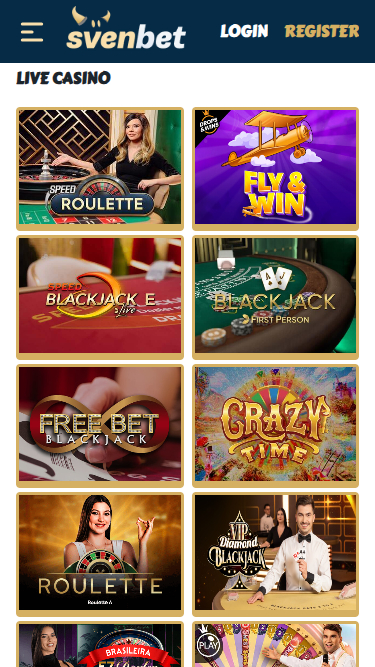Svenbet Casino Mobile Live Dealer