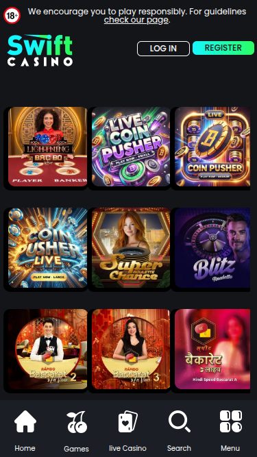 Swift Casino Mobile Live Dealer
