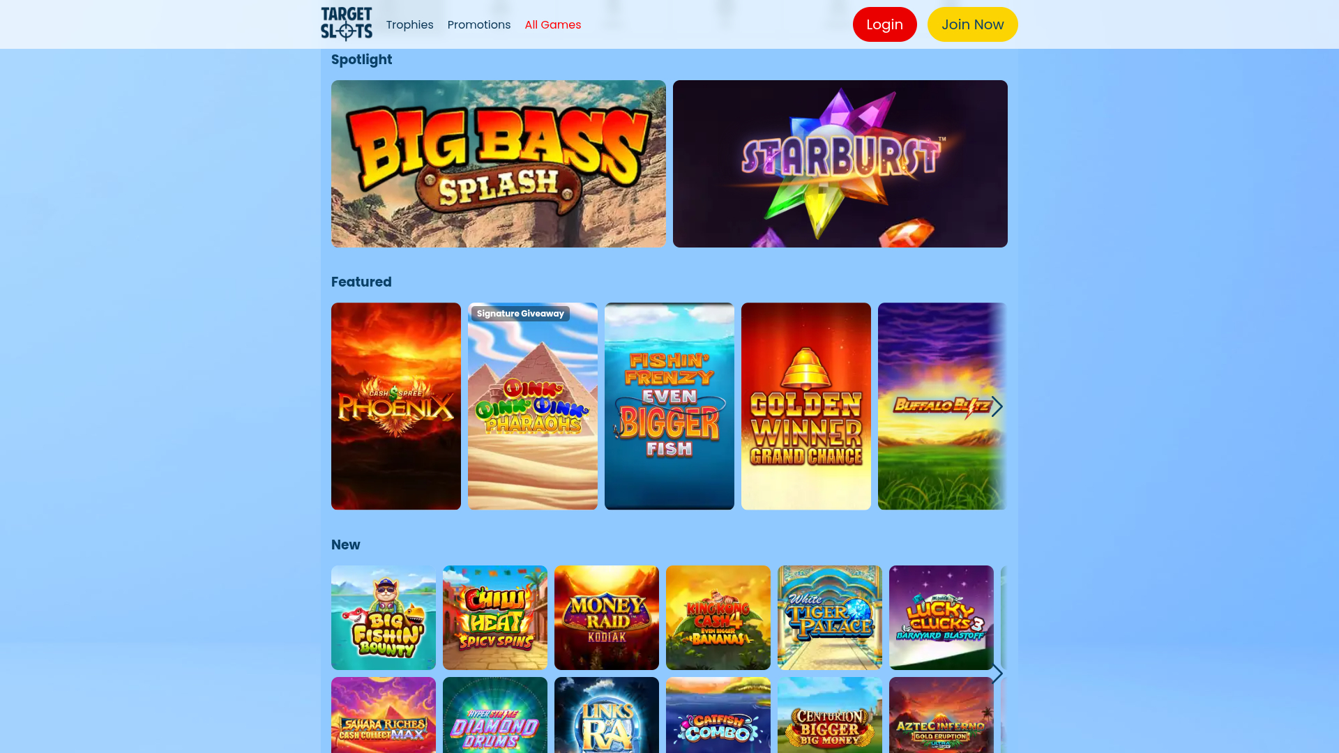 Target Slots Desktop Games