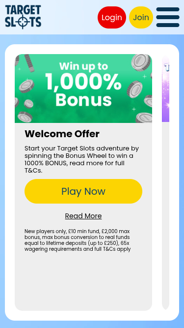 Target Slots Mobile Promotions