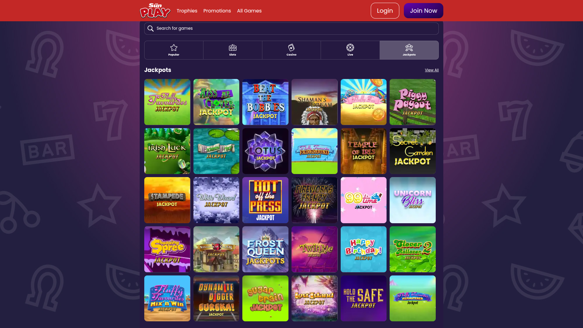 The Sun Play Casino Desktop Jackpot