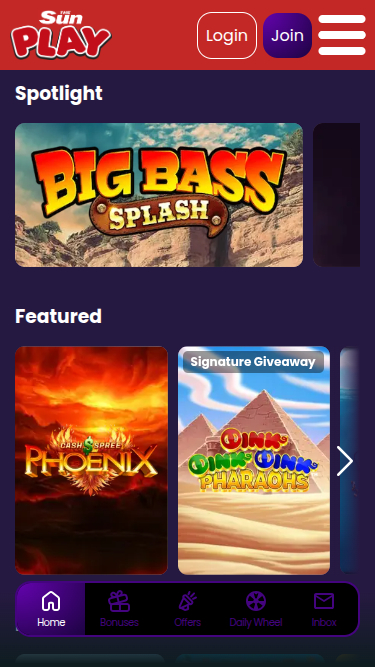 The Sun Play Casino Mobile Games