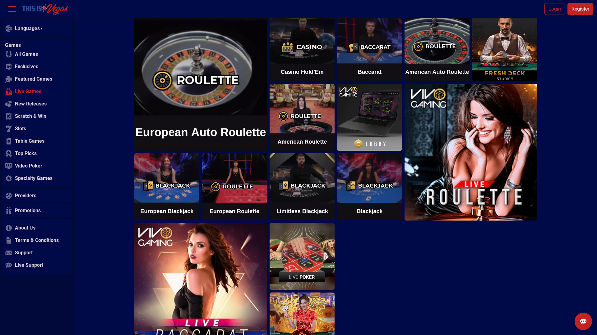 This Is Vegas Desktop Live Dealer