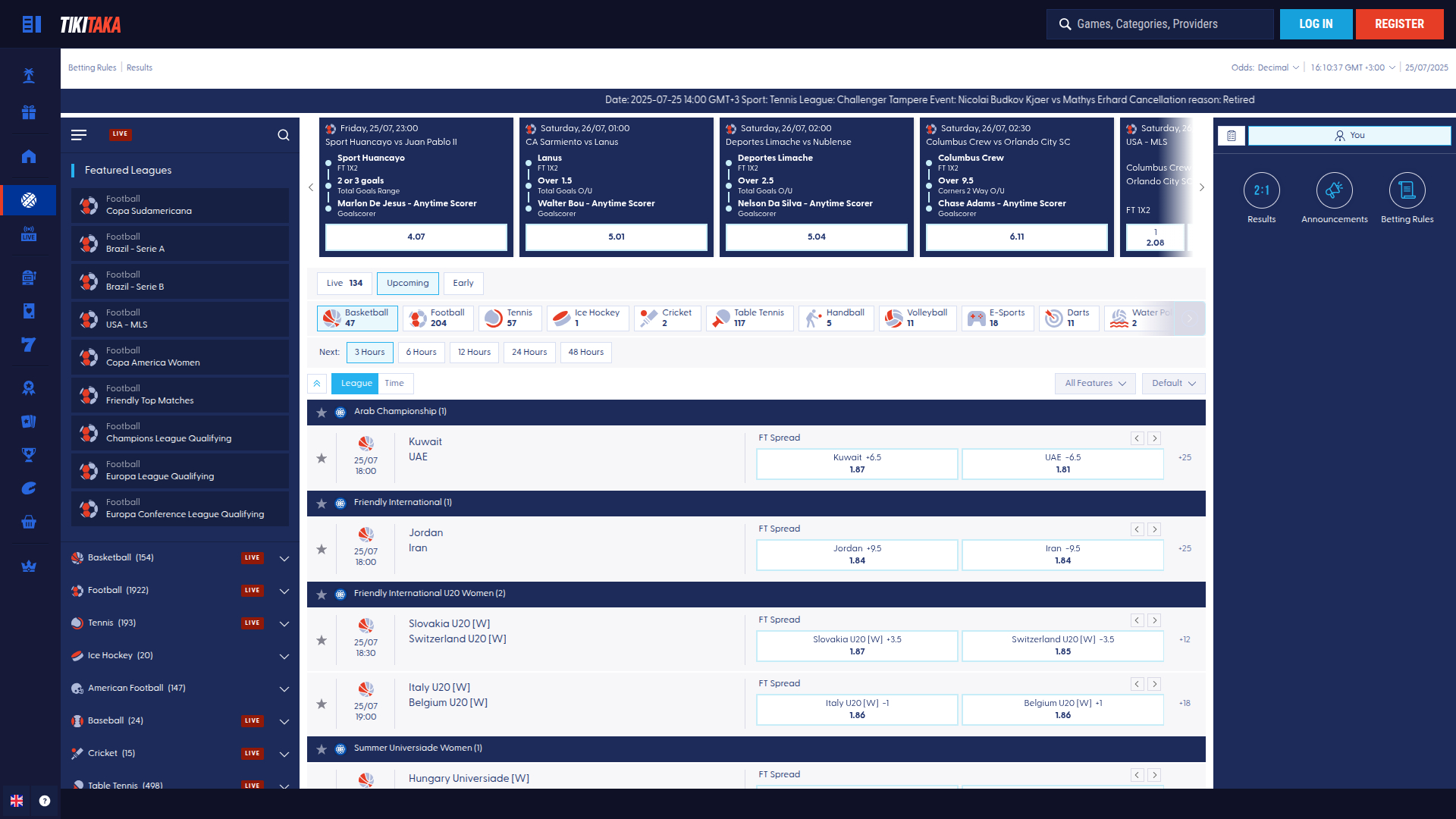 Tikitaka Casino Desktop Sports