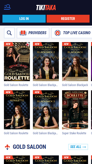 Tikitaka Casino Mobile Live Dealer