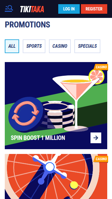 Tikitaka Casino Mobile Promotions