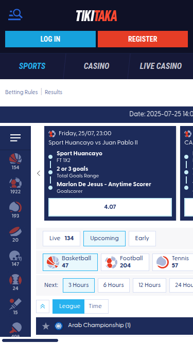 Tikitaka Casino Mobile Sports