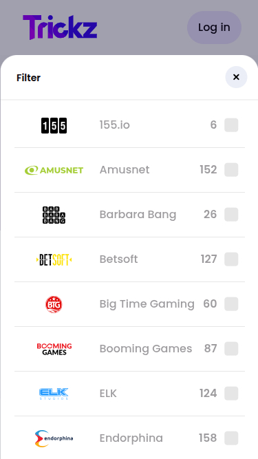 Trickz Casino Mobile Game Developers